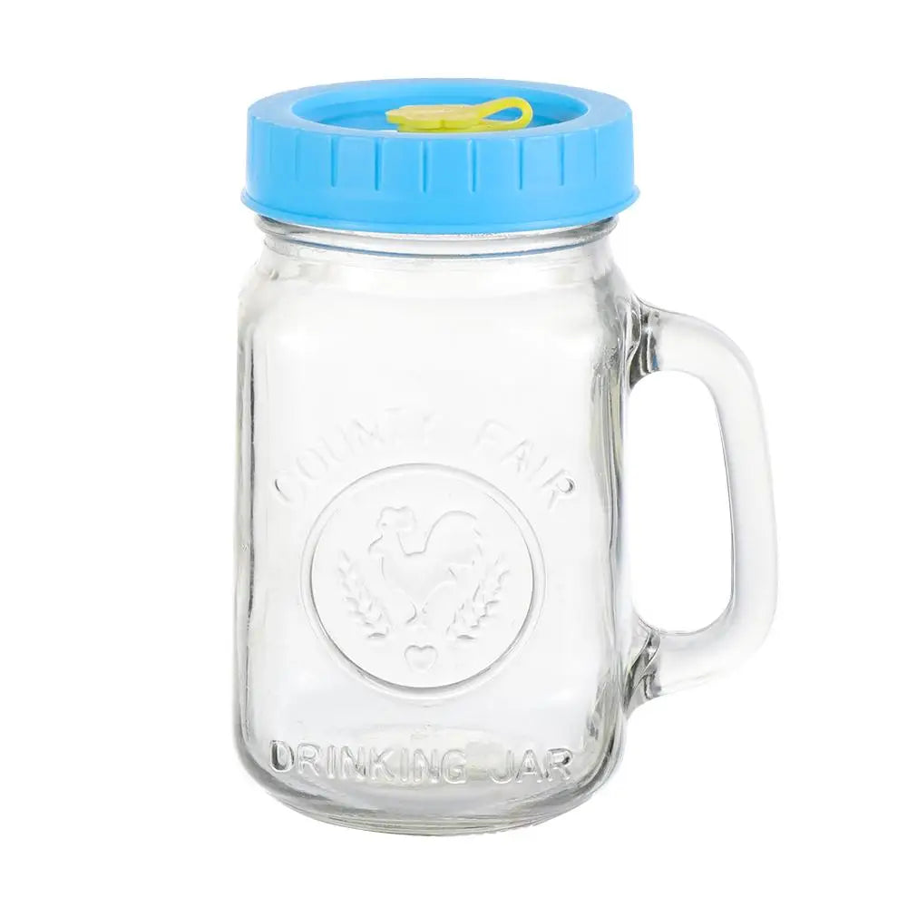 Universal Mason Jar Lids With Straw Hole 70mm Diameter Drinking Storage Cap Wide Mouth Leak Proof Kitchen Supplies