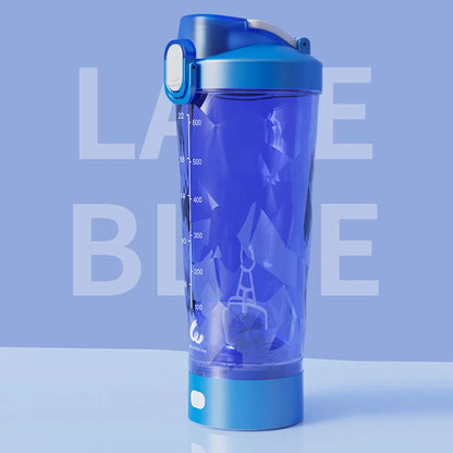 Portable Mixing Cup 600ml Protein Shaker Bottle Fully Automatic Blender Kettle USB Rechargeable Multipurpose for Gym Outdoor