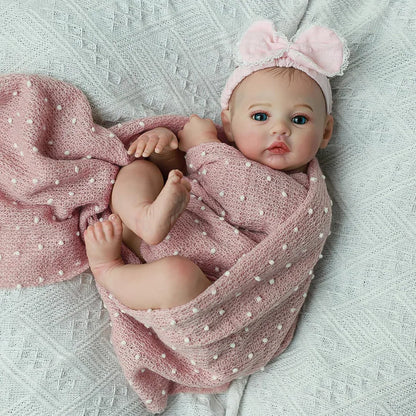 Baby Dolls Like Real Bebe Reborn Silicone Full Body 48cm Realistic Newborn Girl Painted Babies Lifelike Toddler Doll Toy Gifts