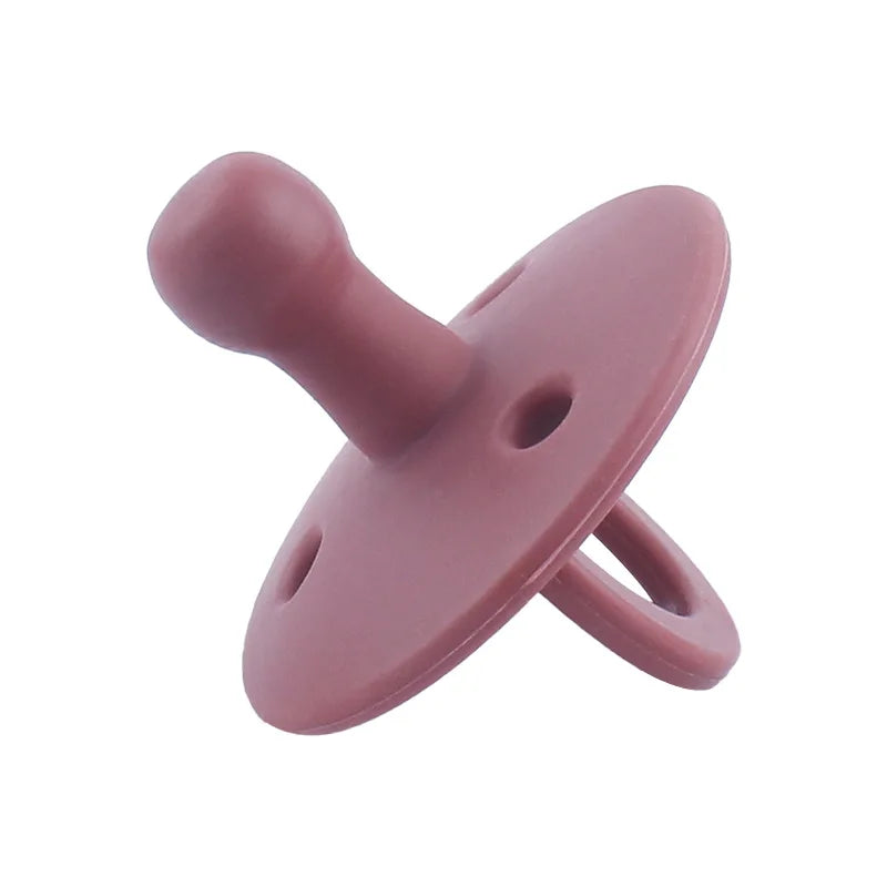 Baby Silicone Pacifier Newborn Infant Chewing Supplies Nipple Dummy Soft Teether Toy Food Grade Silicone Nursing Accessories