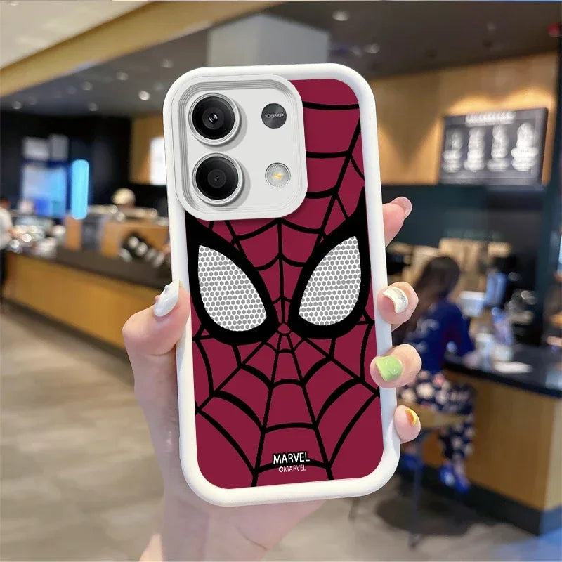 Marvel SpiderMan Anime Phone Case For Redmi Note 13 12 Pro Plus 5G Note 13 12 11 10 Pro 12C 10C 9C A2 A1 Carton Redmi Phone Case