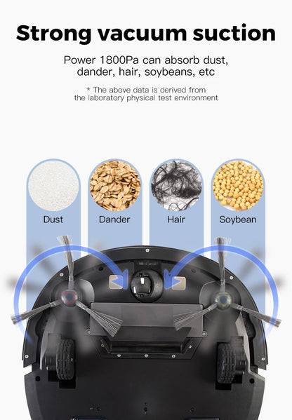 New Smart Robot Vacuum Cleaner Wifi App control,180ml Water Tank Home Appliances Electric Cleaning Tools Robotic Vacuum Cleaners