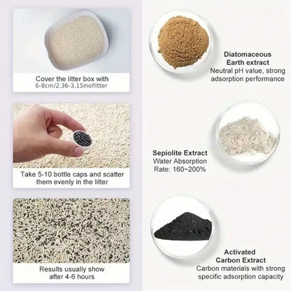 1pc Pet Odor Remover Cat Litter Litter Box Deodorizer Beads For Odor Pet Cleaning Supplies