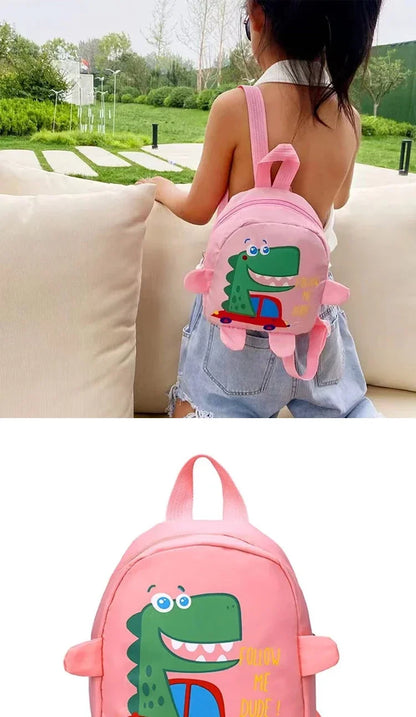 Children Cute Cartoon Dinosaur School Bags Anti-lost Backpacks Toddler Rucksack Kindergarten Schoolbag