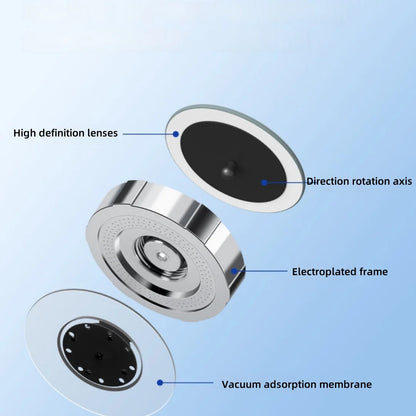 2pcs Car Small Round Mirrors 360 Adjustable Suitable for Assisting Reverse Vision Blind Spots Safety Protection Convex Mirror