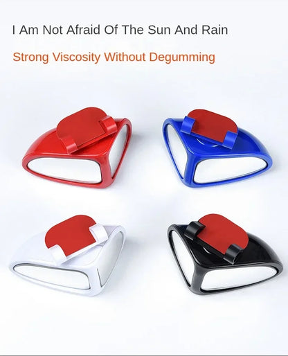 Car Blind Spot Mirror 1 Pair Front Wheel Auxiliary Rearview Double-Sided Mirror Wide Angle Mirror 360 Degree Adjustable for Cars