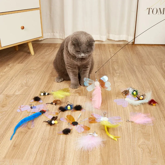 Interactive Cat Toy Hanging Simulation Cat Game Funny Self-hey Toys for Kitten Playing Teaser Wand Games Cat Supplies