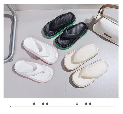 Woman Flip Flops Popular Design Shoes 2025 Trend Casual Platform Sandals Non-slip Outdoor Slippers Unique Features Flat Sandals