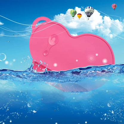 Silicone Placemats,Kids Feeding Mat Portable with Personalised Collapsible Baby Eating Food Catcher Pocket Eholder Fits Most Hig