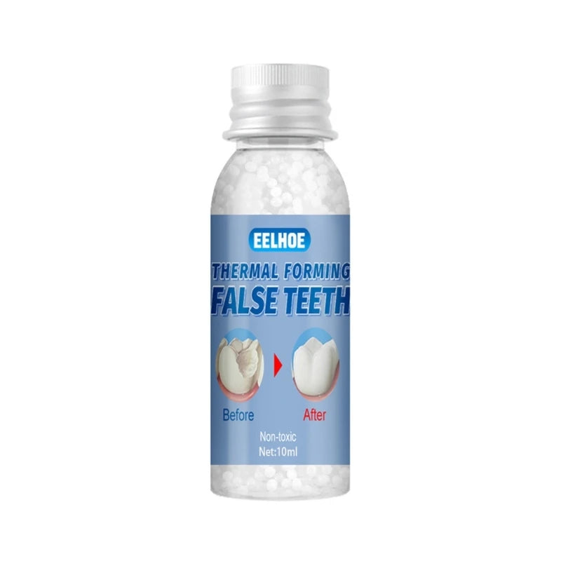 RXJC Resin False Teeth Solid Temporary Tooth Repair Set Teeth Falseteeth Denture Adhesive Teeth Dentist 10/20/30ml