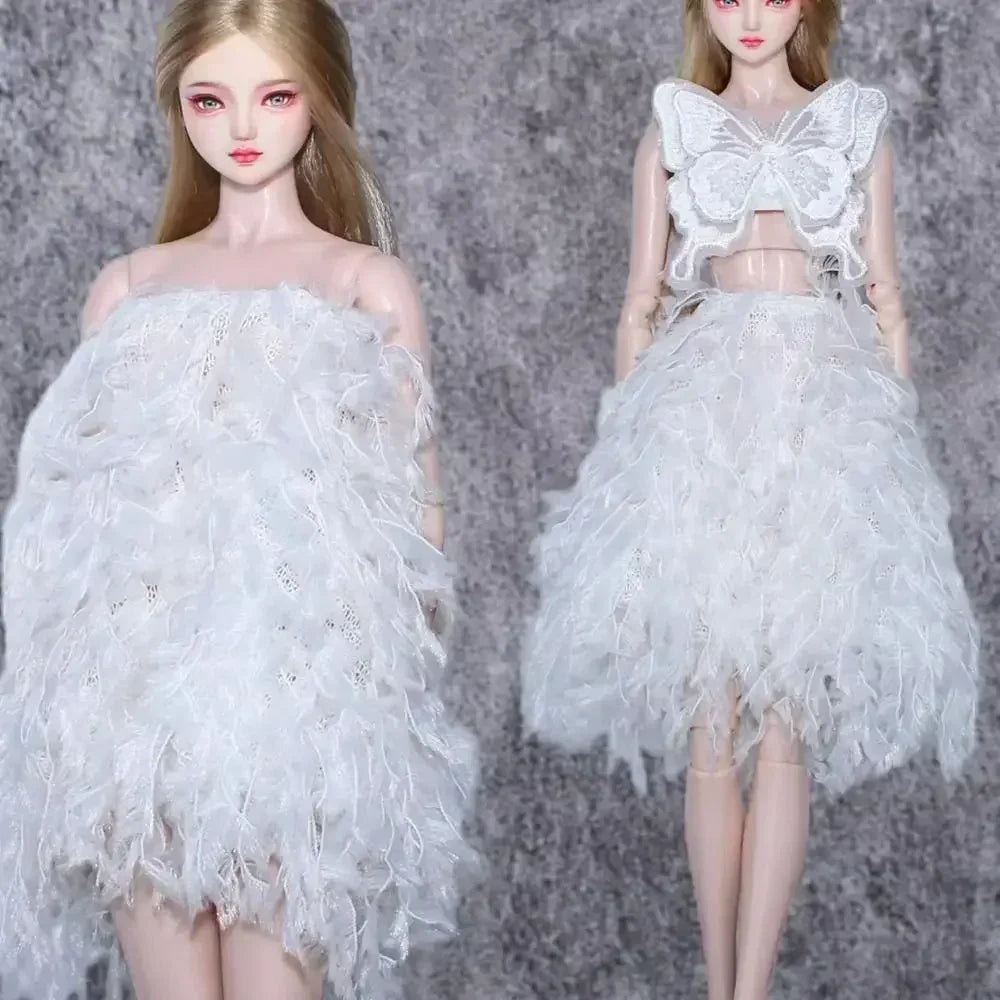 Elegant Doll Party Clothes High Quality Fashion 10 Styles Plush Coat Casual Wears Doll Dresses 11.5