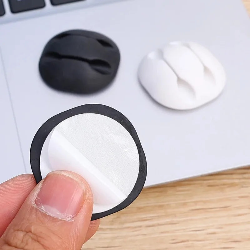 Cable Clip Adhesive Silicone Cable Holders Organizer Desk Cable Management Clips Wire Cord Holder In Office Home Car