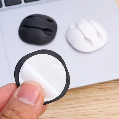 Cable Clip Adhesive Silicone Cable Holders Organizer Desk Cable Management Clips Wire Cord Holder In Office Home Car