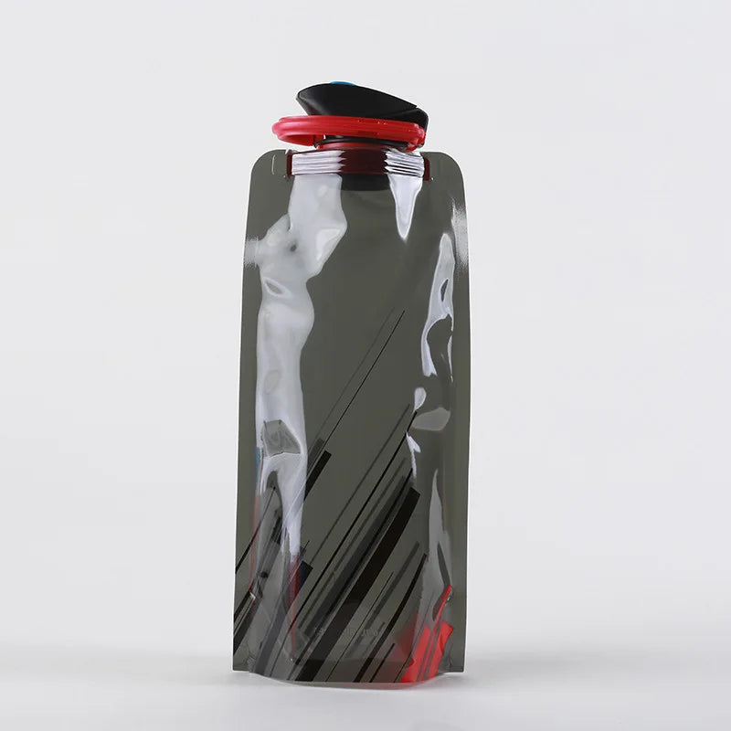 Portable Ultralight Foldable Water Bag 700ml Water Bottle Pouch Outdoor Sport Supplies Hiking Running Soft Flask Water Bottle
