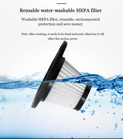 Cordless Handheld Vacuum Cleaner Powerful Cyclonic Suction Portable Rechargeable Quick Charge For Pet Hair At Home