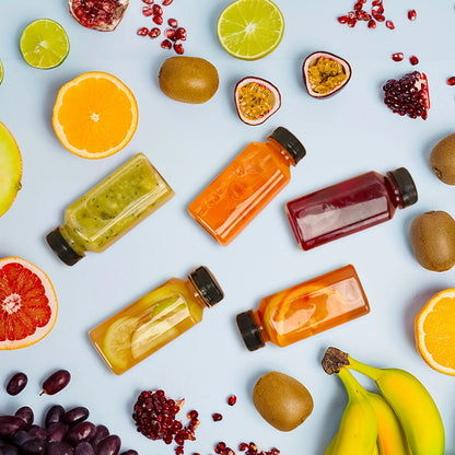 10pcsPlastic Juice Bottles Long-Lasting, Spill-Proof, Milk, and More - Easy Cleaning and Refilling Clear Water Bottle Portable ﻿