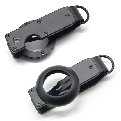 Key Organizer, Compact Keyholder, Anti-Lost Metal Keychain with Airtag Case, Compatible with Apple AirTag Finder Tracker, Alumin