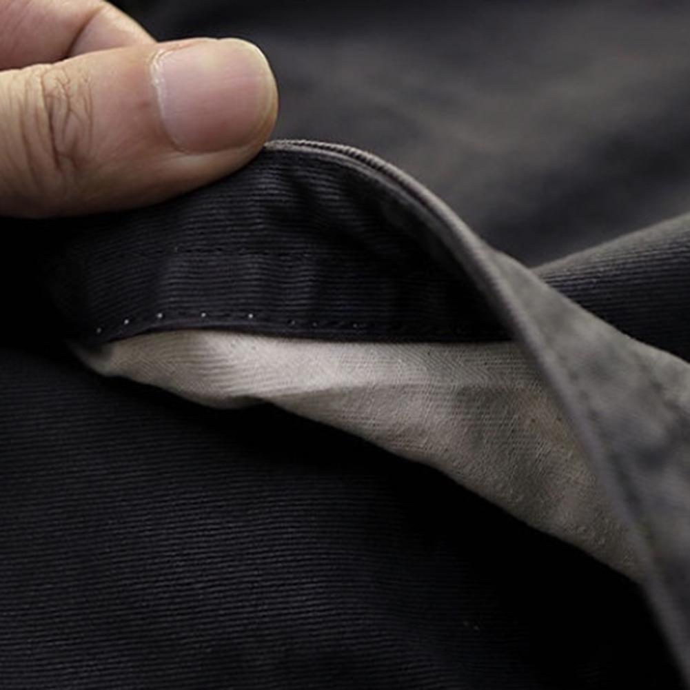 Cargo Pants Trousers for Men 2022 Casual Multi Pockets Stretchy Cuffs Thin Drawstring Elastic Waist Men Fitness Pants