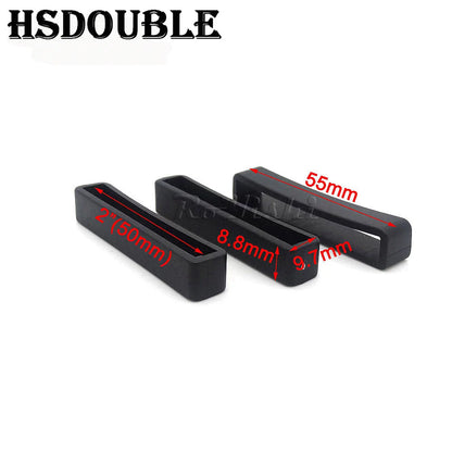 10 Pcs/Pack Plastic Belt Loop Keeper Square Loop Buckles Belt Harness Backpack Straps