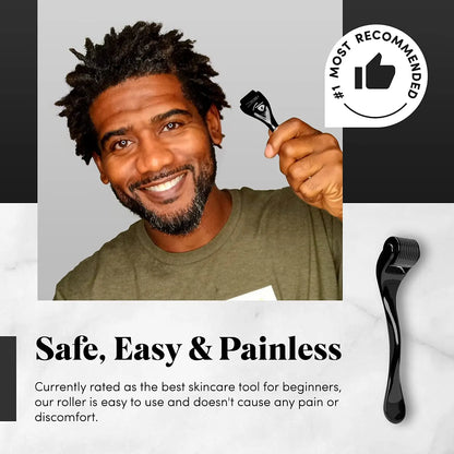 0.2-0.3mm Microneedle for Facial Body Hair Growth Derma Roller for Skin Beard 540 Needles Micro Face Roll Tool