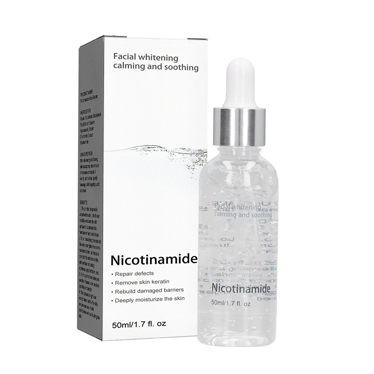 Facial Niacinamide Serum for Face Spots Removal Minimizing Pores Nicotinamide Brightening Serums 50ml