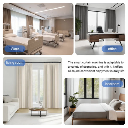 Smart For Home Curtain Opener Electronic Roman Rod/T-track/U-rail Curtain Motor Robot Remote Button Control Curtain Switch Robot