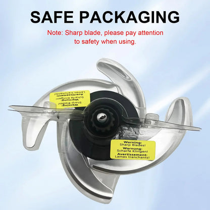 Blender 4 Blade Replacement for Ninja 64-oz 72-oz Food Processor Bowl Chopping Blade FitsBL682 BL770 BL910 BN600 BN601 BN801