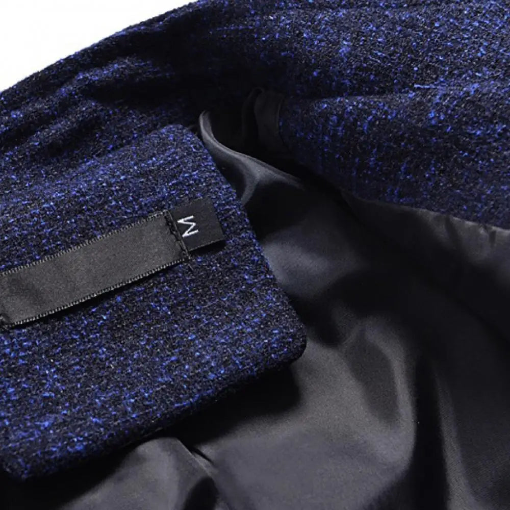 Men Suit Coat Luxury Men Business Casual Solid Color Suit Jacket Oversize Coats Male Stand Collar Single breasted Blazer