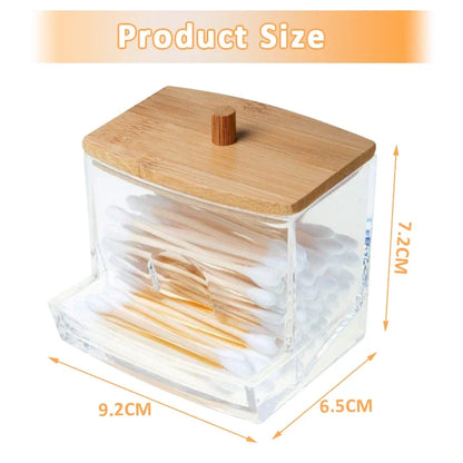 Cotton Swab Storage Box Toothpick Storage Box Makeup Pen Storage Organizers Transparent Dustproof Box Home Organization
