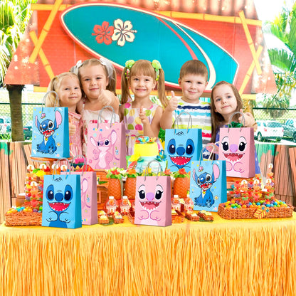 Stitch Party Gift Bags-16pcs Stitch Party Favor Bags/Stitch Party Gift Treat Bags/Stitch Goodie Bag for Stitch Party Decorations