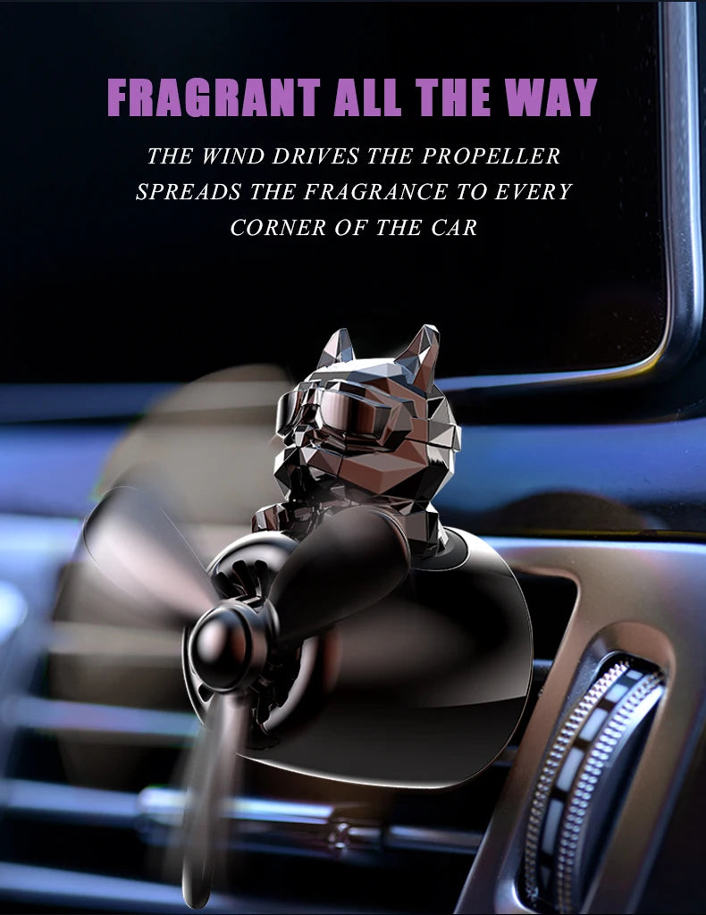 DIY perfume odorless ornaments airplane pilot bulldog car air fresheners decorations accessories aroma vent fragrance diffuser