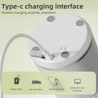 New Portable Juice Blender 600ml 12 Blades Fast Blending USB Rechargeable For Outdoor Milkshake Smoothie Electric Blender