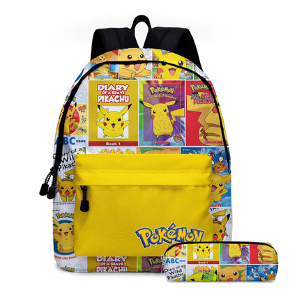 Pokemon Pikachu School Bags Backpacks Anime Kids Bags Kawaii Big Capacity Travel Bag Teenagers Schoolbag Girls Boys Rucksacks