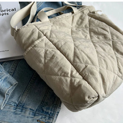 Large capacity Tote Bags for Women Shoulder Side Bag Fashion Space cotton Shopper Shopping Bags cute Ladies Totes 2022 Winter