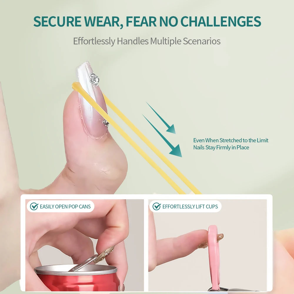 Nailpop Press On Nail Glue Super Strong Long Lasting Fast Drying No UV Lamp Needed Hypoallergenic Gentle Adhesive for Fake Nails