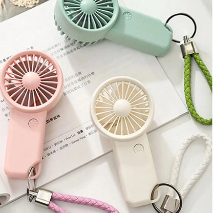 Mini Portable Fans Handheld USB Rechargeable Fan Mini Desktop Air Cooler Outdoor Fan Cooling Travel Hand Fans Ventilation Fan