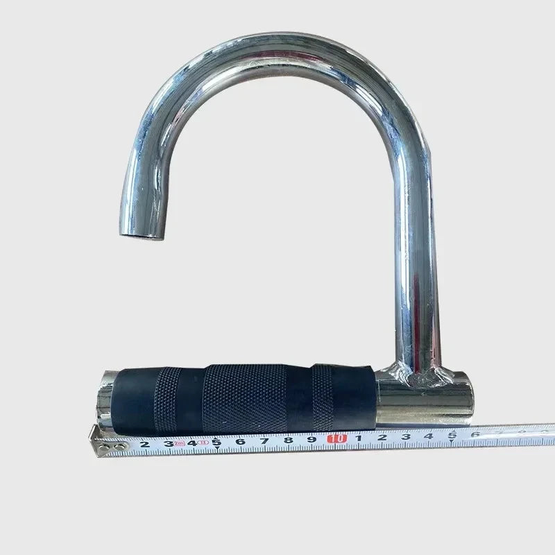 Metal Resistance Bands Handles Knurled Surface Chin Up Handle Professional Workout Band Grips Gym Handle for Pull Up Heavy Duty