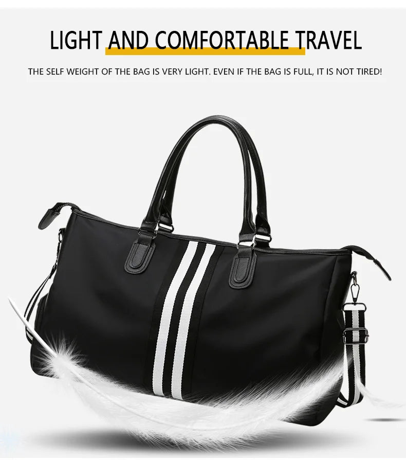 Personalized Travel Bag Men's And Women's Handbags Sports Training Yoga Bag Waterproof Weekend Bag Customized Logo Name Pattern