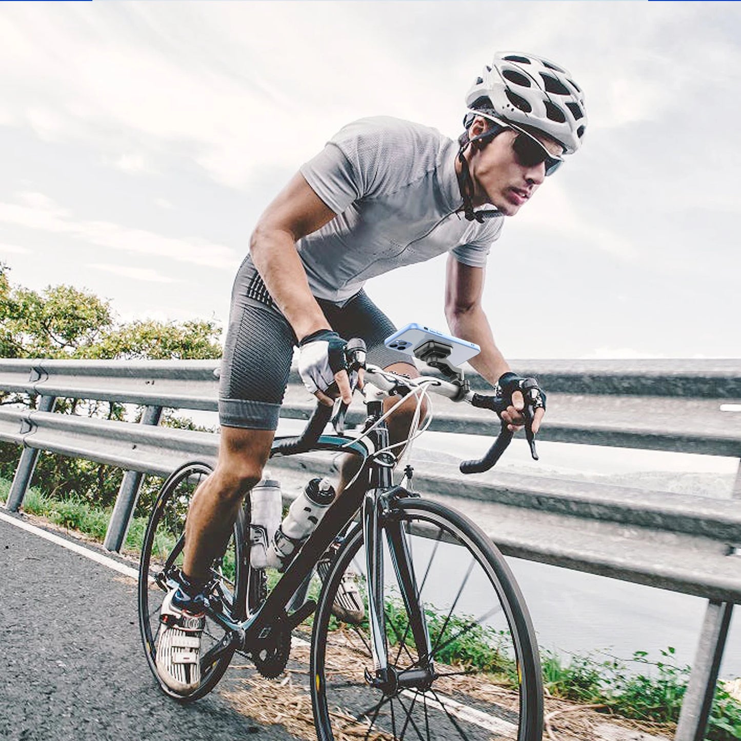 Bike Phone Holder,Magnetic Phone Holder,Motorcycle Cell Phone Holder,Mountain Bicycle Stem Phone Holder,for various phone models