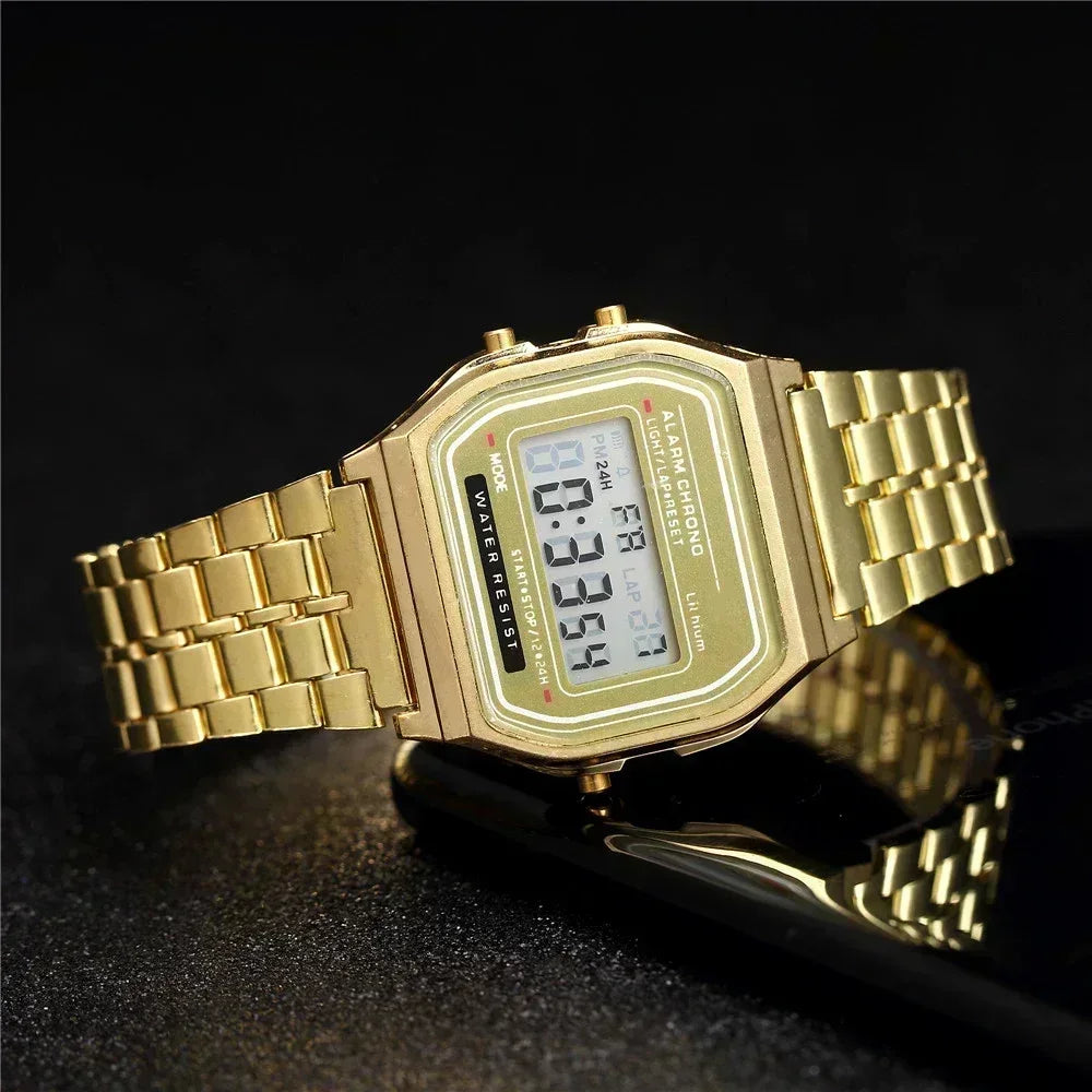 2025 Digital Watches for Men Sports Waterproof Bracelet Clock Gold Electronice LED Wristwatch Women Casucal Montre Homme Relogio