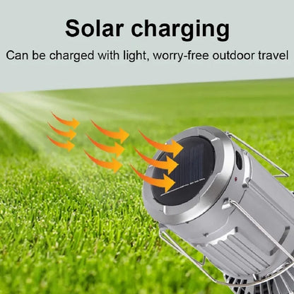Camping, outdoor charging, horse light, solar fan, multifunctional emergency light, hanging lantern, emergency tent