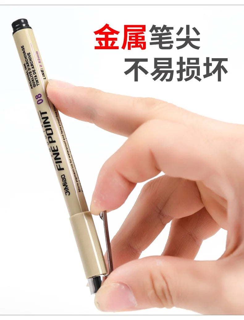 Line Drawing Pen Art Pigment Ink Drawing Waterproof Art Architecture School Supplies Paint Brushes Pinceles Painting Supplies