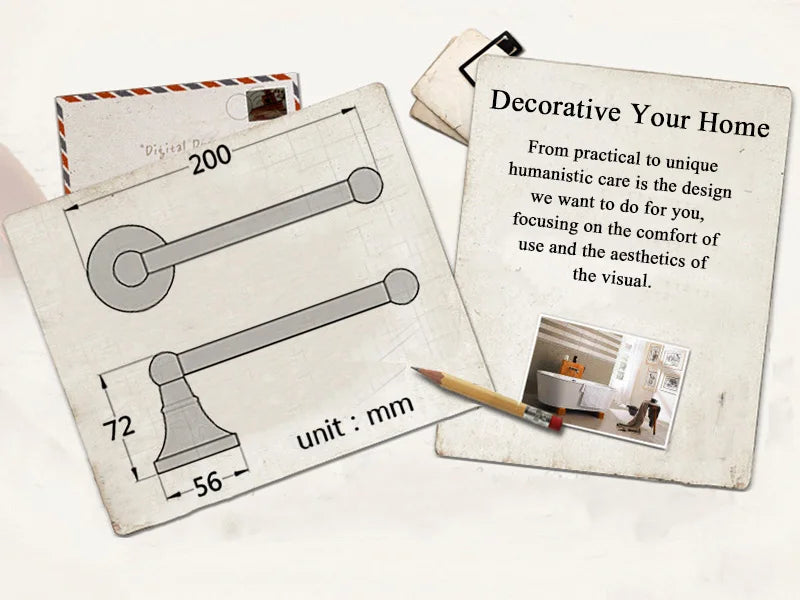 Bathroom Accessories Antique Brass Wall Mounted Toilet Paper Holder Towel Ring Robe Coat Hook Bathroom Hardware