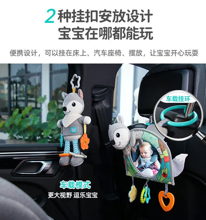 Cartoon View Back Seat Mirror Baby Car Mirror Safety Seat Headrest Rearview Mirror Baby Facing Rear Ward Car Kids Monitor Gifts
