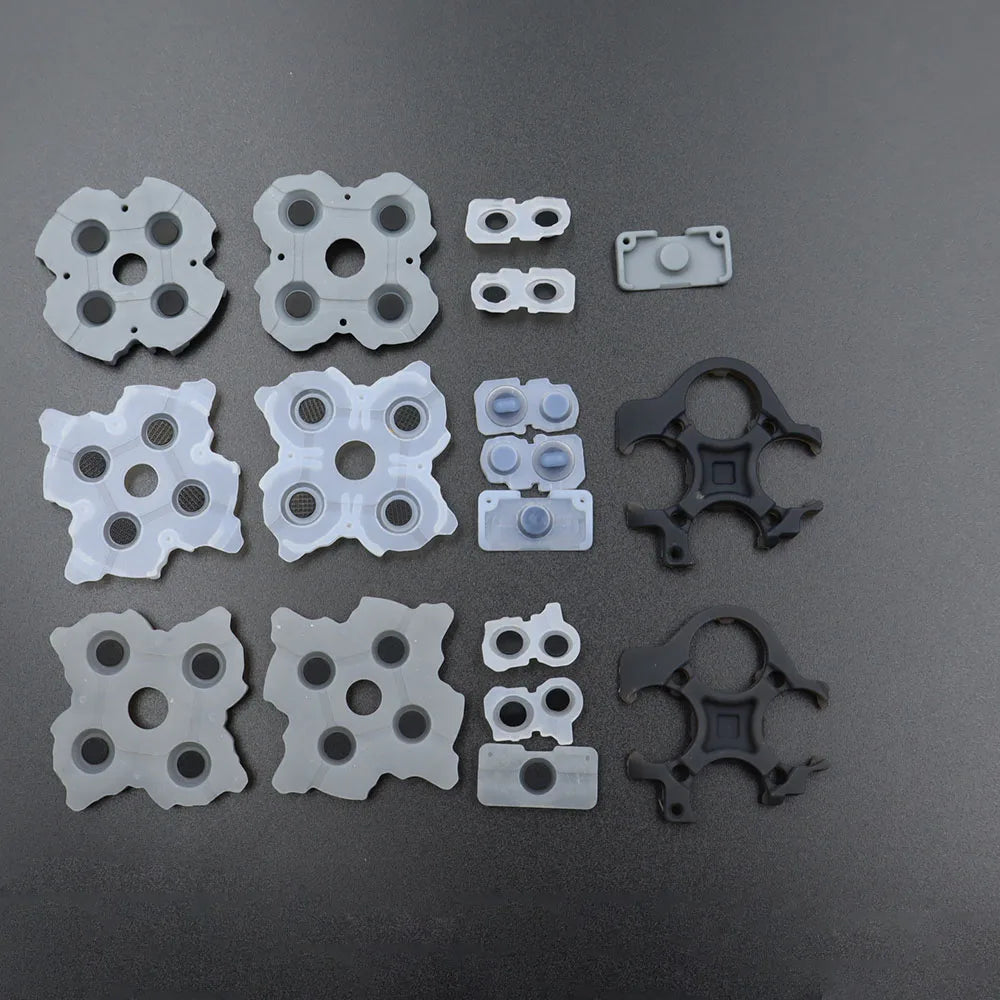 5/10Sets Conductive Rubber Pads for Playstation 5 PS5 Controller BDM 010 020 030 L1 R1 L2 R2 Adhesive Button Keypad Repair Part