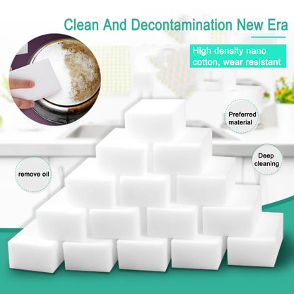 1-lot Melamine Eraser Melamine Cleaner For Kitchen Office Bathroom Home Cleaning Sponges 10x6x1.7 Cm Car Wash