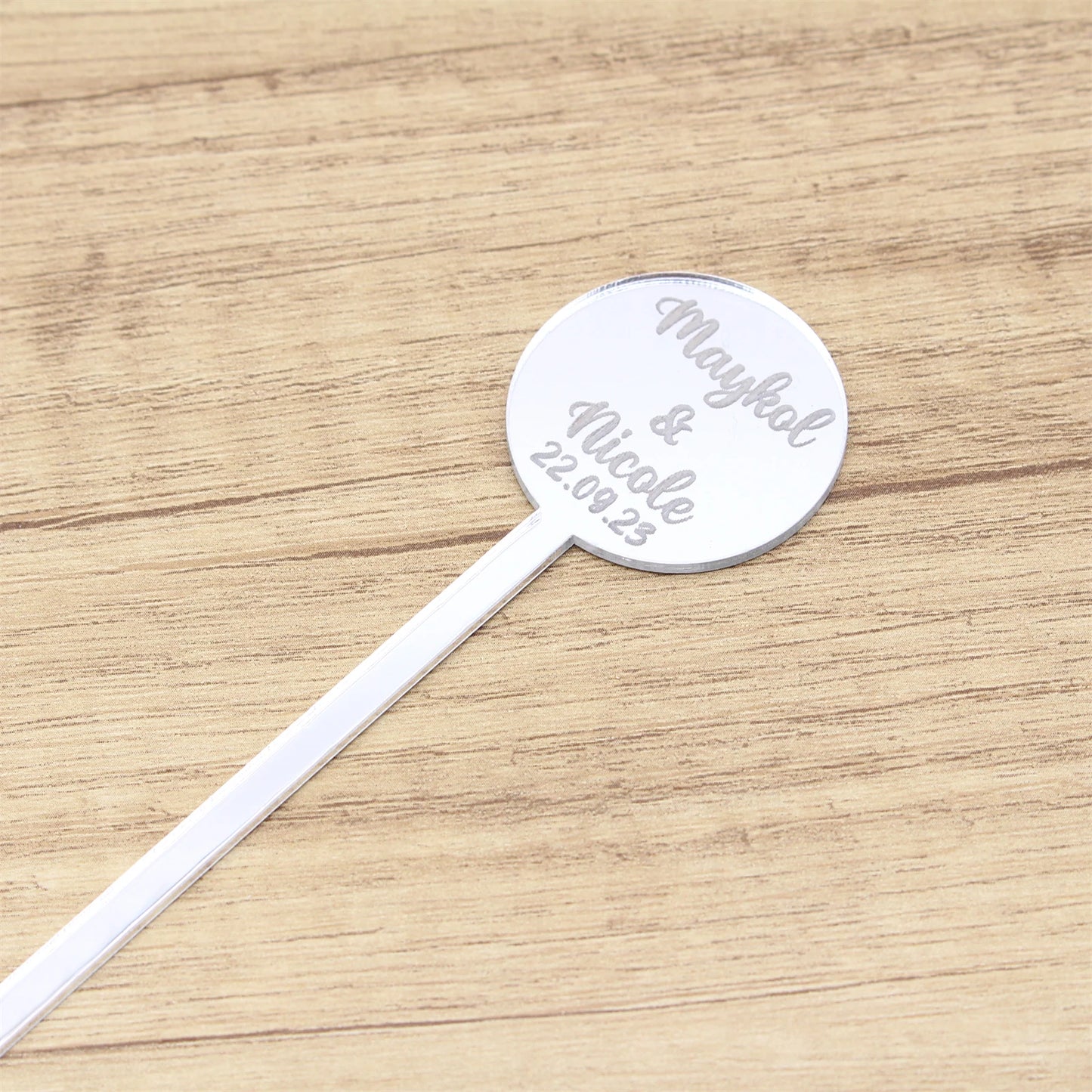 50pcs Personalized Acrylic Bachelorette Party Drink Stirrers, Birthday Swizzle Decoration, Wedding logo custom Cocktail Stirrers