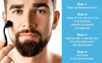 Micro Needling 540 Roller Derma Roller Dermaroller 0.2/0.25/0.3mm Titanium Hair Regrowth Beard Growth Anti-Hair Loss Treatment