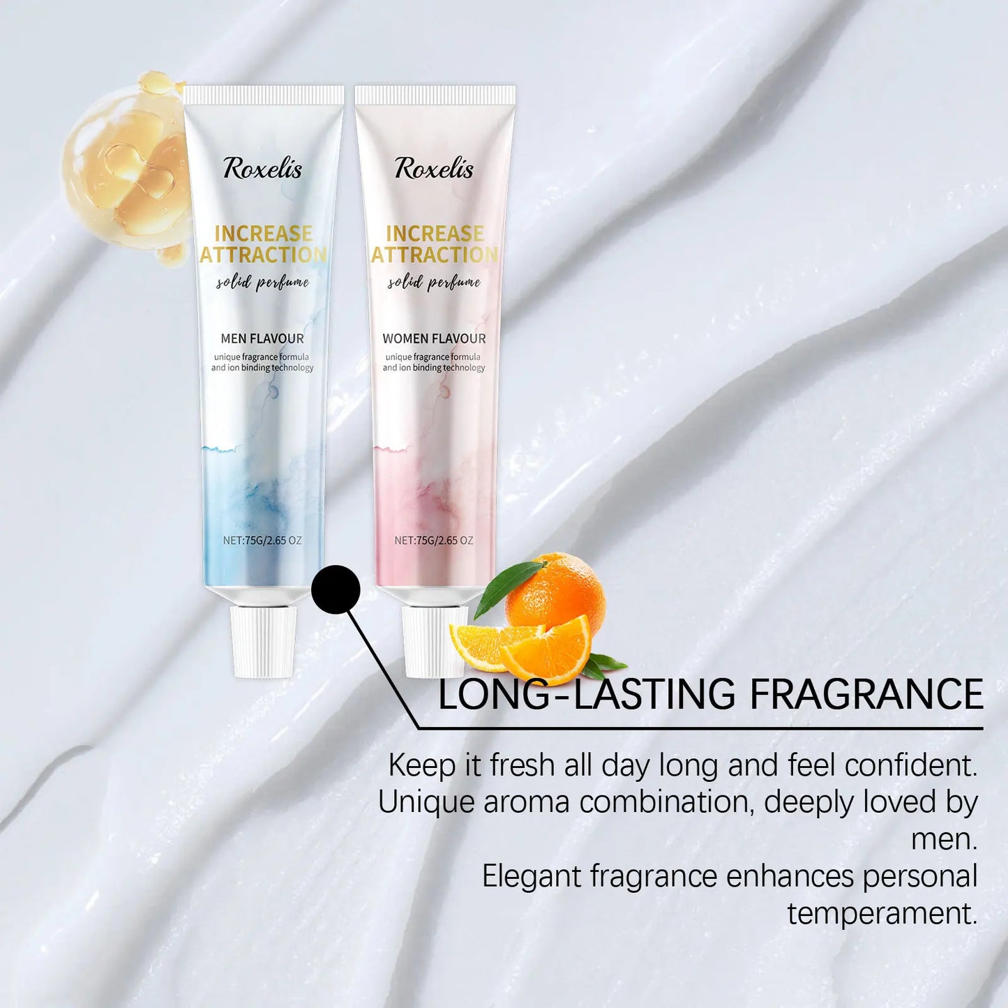 Couple Fragrance Solid Balm Improve Dryness Deep Moisturize Long Lasting Scent Daily Dating Portable Citrus Hand Fragrance Cream