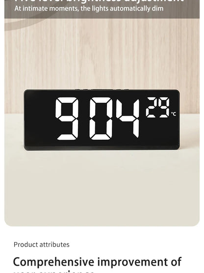 Creative Multifunction Electronic Clock Simple Large Screen Clock Multi Group Alarm Clock Student Clock